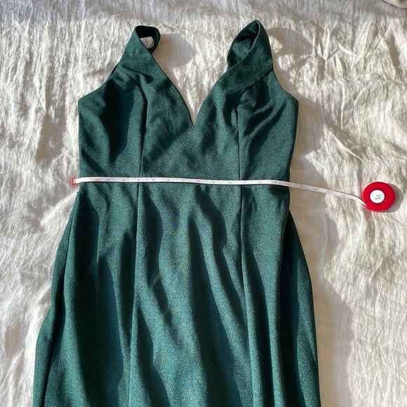 Fashion Nova Sexy Green Full-Length Dress, Size M - Picture 13 of 14